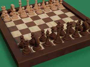 Chess board Modello 3D