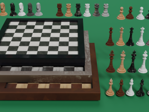 Chess board Modello 3D
