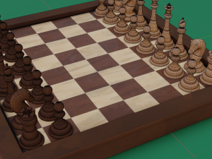 Chess board Modello 3D