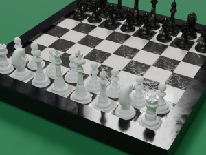 Chess board Modello 3D