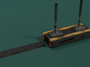 Industrial conveyor roller Modèle 3D