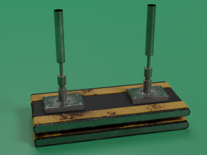 Industrial conveyor roller Modèle 3D