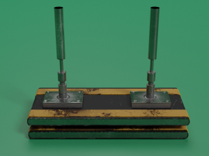 Industrial conveyor roller Modèle 3D