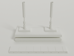 Industrial conveyor roller Modèle 3D