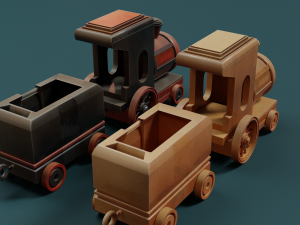 Train Model 3D
