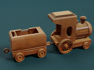 Train Model 3D