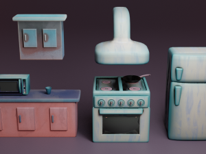 Kitchen asset 3D Model