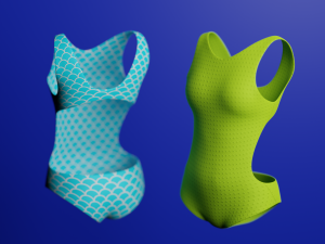 Swimwear costumes Pack 3D Model