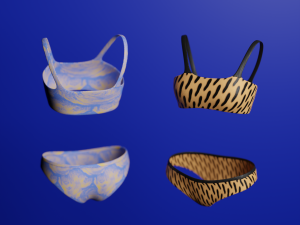 Swimwear costumes Pack 3D Model