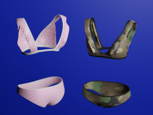 Swimwear costumes Pack 3D Model