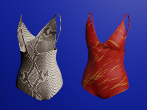 Swimwear costumes Pack 3D Model