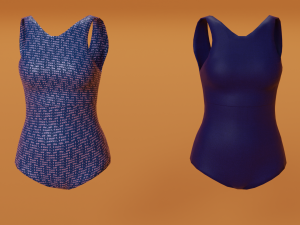 Swimwear costumes Pack 3D Model