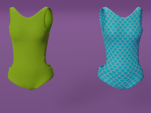 Swimwear costumes Pack 3D Model