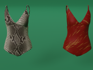 Swimwear costumes Pack 3D Model