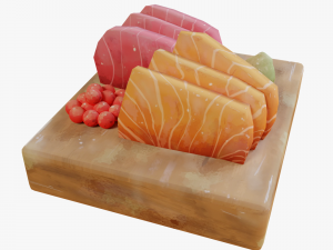 Hand-painted sashimi 3D 모델