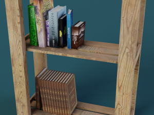 Bookshelf 3D Model