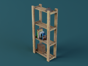 Bookshelf 3D Model