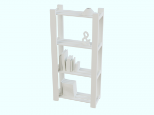Bookshelf 3D Model