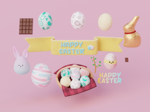 Easter Icons Model 3D