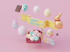 Easter Icons 3D मॉडल