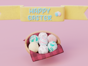 Easter Icons 3D मॉडल