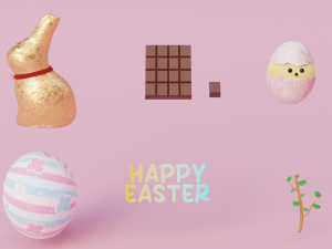 Easter Icons 3D मॉडल