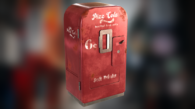 Cola Vending Machine Modèle 3D .c4d .max .obj .3ds .fbx .stl .blend 