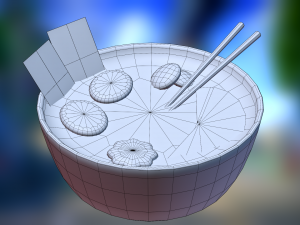 Ramen hand-painted 3D Модель