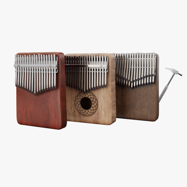Kalimba set 3Dモデル .c4d .max .obj .3ds .fbx .stl .blend 