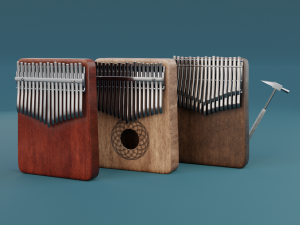 Kalimba set 3Dモデル