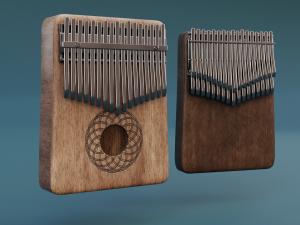 Kalimba set 3Dモデル