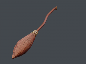 Flying Broom Model 3D