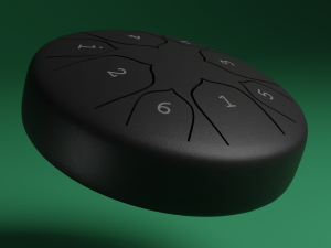 Steel Tongue drum Model 3D