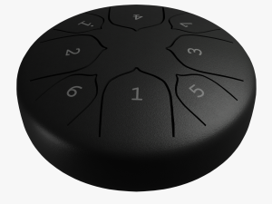 Steel Tongue drum Model 3D