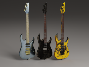 Electric Guitar Superstrat 3D 모델
