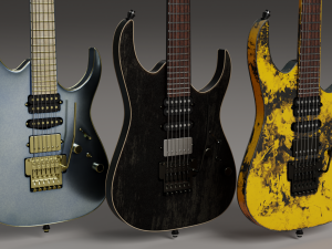 Electric Guitar Superstrat 3D 모델
