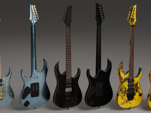 Electric Guitar Superstrat 3D 모델