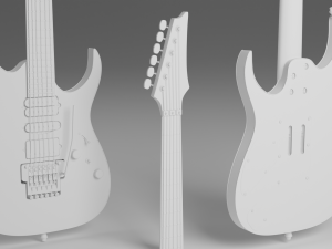 Electric Guitar Superstrat 3D 모델
