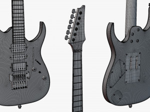 Electric Guitar Superstrat 3D 모델