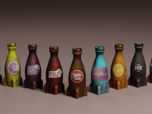 Nuka cola set 3D Model