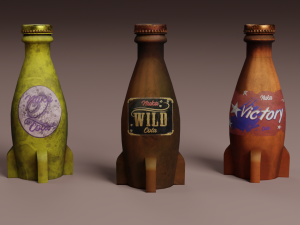 Nuka cola set 3D मॉडल