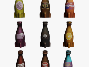 Nuka cola set 3D मॉडल