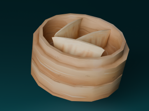 Hand-painted dumplings Model 3D