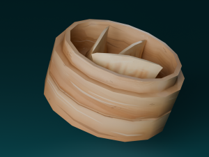 Hand-painted dumplings Model 3D