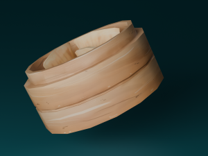 Hand-painted dumplings Model 3D