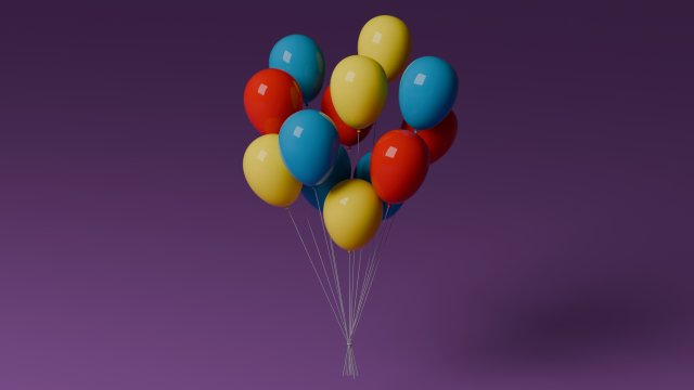 Baloons Modello 3D .c4d .max .obj .3ds .fbx .stl .blend 