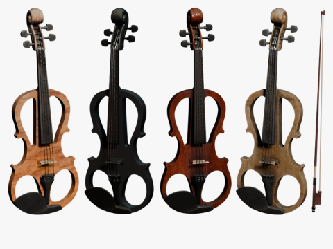 Electric violin 3D-Modell