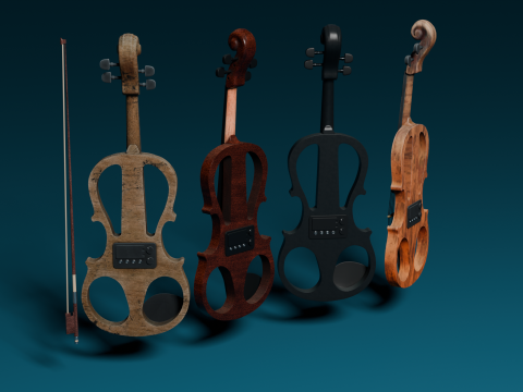Electric violin 3D 모델