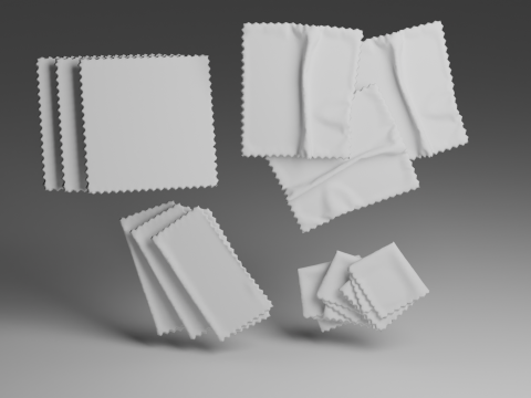 Lens cloth 3D Model