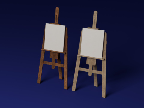 Easel 3D Model